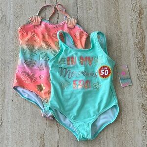 NEW 🆕 Lot of TWO Mermaid Era Swimsuits 4/5 years NWT